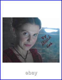 10x8 Enola Holmes Print Signed by Millie Bobby Brown 100% Authentic With COA