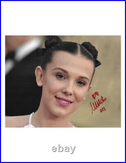 10x8 Print Signed by Millie Bobby Brown 100% Authentic With COA