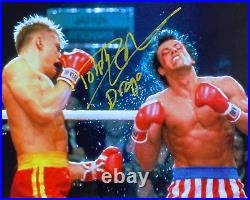 10x8 Rocky Print Signed by Dolph Lundgren 100% Authentic with COA