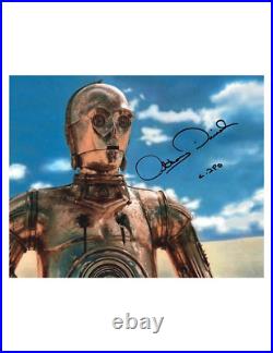 10x8 Star Wars C3PO Print Signed by Anthony Daniels 100% Authentic With COA