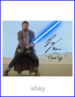 10x8 Star Wars Print Signed by Ewan McGregor Choose Life AUTHENTIC WITH COA