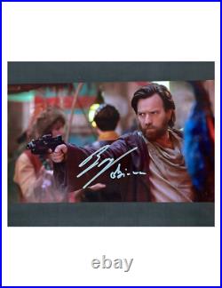 10x8 Star Wars Print Signed by Ewan McGregor Obi Wan AUTHENTIC WITH COA