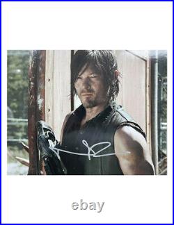 10x8 The Walking Dead Print Signed by Norman Reedus 100% Authentic With COA