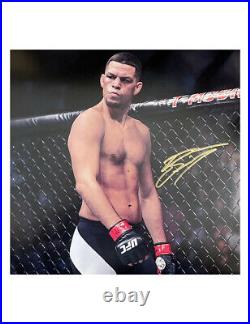 11x11 UFC Print Signed By Nate Diaz 100% Authentic With COA