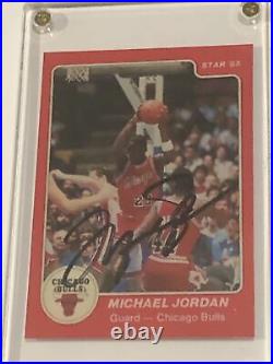 1984-85 Star Michael Jordan Rookie Card Autograph With Coa 100% Authentic RC