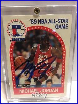 1989 Nba Hoops Michael Jordan Hand Signed Autograph With COA