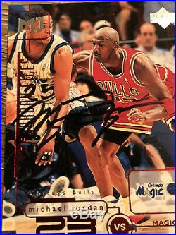 1998 Upper Deck Michael Jordan Autograph Card With COA