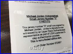 1998 Upper Deck Michael Jordan Autographed Framed Plaque With Ud Coa /
