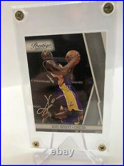 2010-11 Panini Prestige KOBE BRYANT #49 Lakers Autograph With Coa Sticker