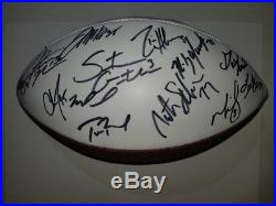 2016-2017 New England Patriots Team Signed Autographed Football with COA