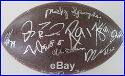 2017 Dallas Cowboys, Team, Signed, Autographed, Cowboys Logo Football, Coa, With Proof