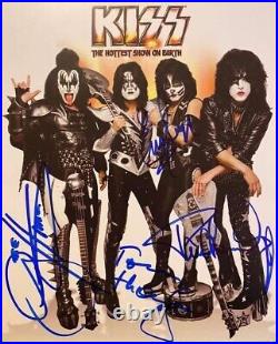 8x10 Inch Hand Signed Picture Of Legendary Rock Band Kiss With COA