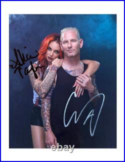 8x10 Slipknot Print Signed by Corey Taylor + Alicia With Monopoly Events COA