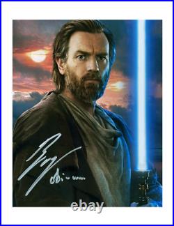 8x10 Star Wars Print Signed by Ewan McGregor Obi Wan AUTHENTIC WITH COA