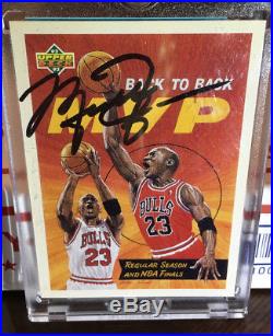 92-93 Michael Jordan Upper Deck Autographed Back To Back Mvp With Coa