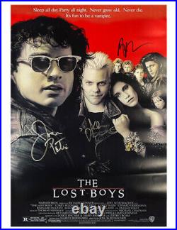 A2 Lost Boys Poster Triple Signed by Sutherland, Patric & Winter 100% With COA