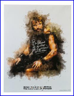 A2 Olinthus Last Days Of Pompeii Canvas Signed by Brian Blessed 100% With COA
