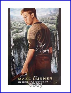 A3 Maze Runner Poster Signed by Will Poulter + Character 100% Authentic with COA
