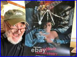 A3 Nightmare on Elm St Poster Signed by Robert Englund 100% Authentic With COA