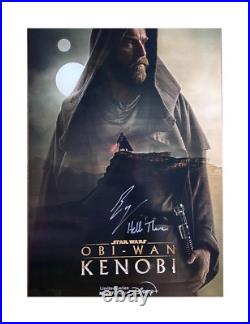 A3 Star Wars Print Signed by Ewan McGregor Hello There AUTHENTIC WITH COA