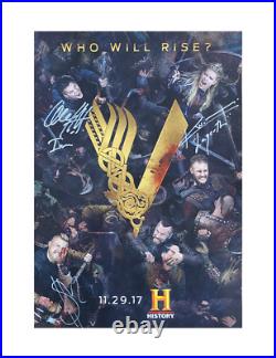 A3 Vikings Poster Signed by Winnick, Anderson, Skarsgard 100% Authentic with COA