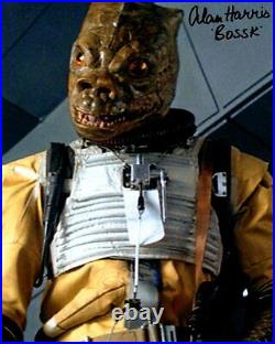 ALAN HARRIS signed autograph STAR WARS In Person 8x10 with COA BOSSK BOUNTY HUNT