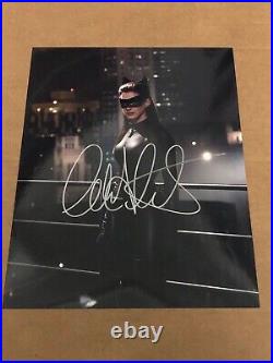 ANNE HATHAWAY Signed Batman Cat Woman 10 X 8 INCH Picture Autograph with COA