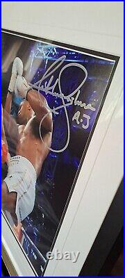 ANTHONY JOSHUA VS KLITCHKO GENUINE SIGNED FRAMED 11x14 PHOTO WITH COA