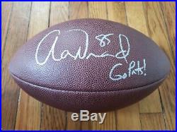 Aaron Hernandez Signed Autographed Football with (COA) Patriots