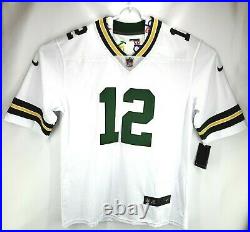 Aaron Rodgers Packers Hand Signed Autographed White Nike NFL Jersey With COA