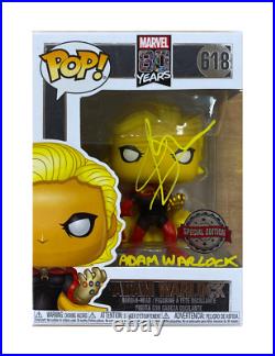Adam Warlock Funko Pop Signed by Will Poulter 100% Authentic With COA