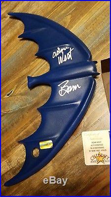 Adam West Autographed BATARANG! With'BAM' Inscription SIGNED Batman 19/25 COA
