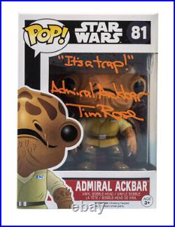 Admiral Ackbar Funko Pop Signed by Tim Rose 100% Authentic With COA