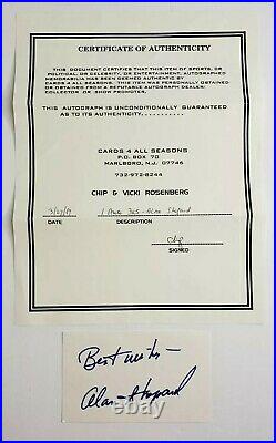 Alan B. Shepard Astronaut Signed Autographed 3X5 Index Card with COA Apollo 14