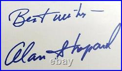 Alan B. Shepard Astronaut Signed Autographed 3X5 Index Card with COA Apollo 14