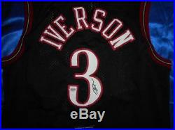 Allen Iverson Autographed 76ers Signed NBA Jersey with COA Authentic