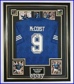 Ally McCoist Signed Rangers SHIRT Autographed Display with COA