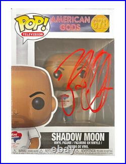 American Gods Funko Pop Signed by Ricky Whittle With Monopoly Events COA