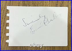 An original signed autograph book page by Ezzard Charles (with COA)