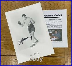 An original signed photograph by Max Schmeling (with COA)