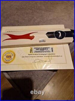 Andrew Flintoff Signed Mini Cricket Bat With COA