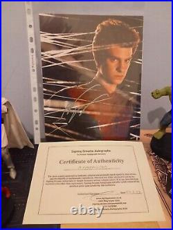 Andrew Garfield SIGNED Photo The Amazing Spider-Man With COA