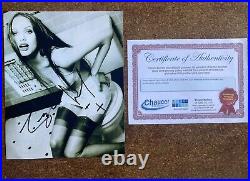 Angelina Jolie Signed Autographed Black and White 8x10in Photo with COA