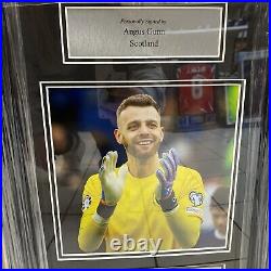 Angus Gunn Hand Signed Framed Scotland Picture Display With Coa