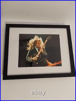 Angus Young AC/DC Autographed Photo Framed In 11x14 With COA