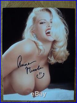 Anna Nicole Smith Nude Original Signed Autograph Photo 8 x 10 with COA