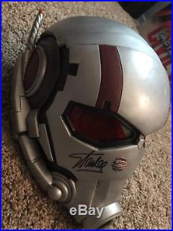Ant-man 11 PVC Helmet Signed By Stan Lee With Excelsior Hologram And COA