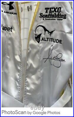 Anthony Joshua AJ signed BOXING Robe From A Private Signing With COA £299