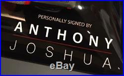 Anthony Joshua FRAMED & SIGNED Boxing Glove WITH EXACT Proof AFTAL COA (B)