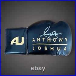 Anthony Joshua Hand Signed Black AJ Boxing Glove With COA £199